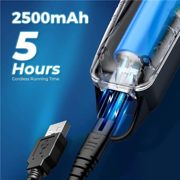 Hair Clippers for Men,5 Hours Cordless Hair Cutting Kit with 10Combs,LED Display - Picture 3 of 6